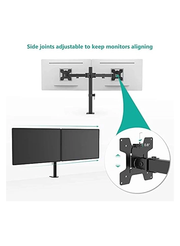 Dual LCD Monitor Desk Mount Stand - 2 27in