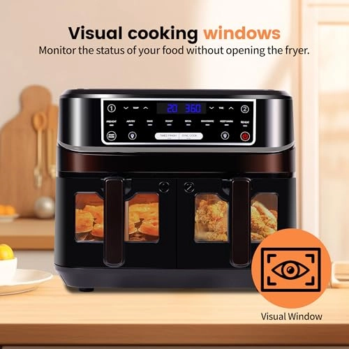 2 Chamber Hot Air Fryer - 12 Liters