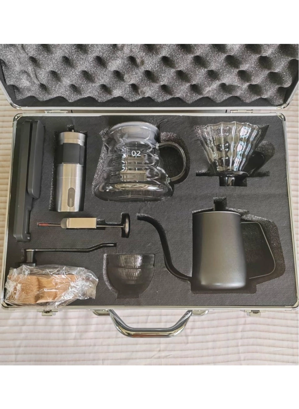 Outdoor Travel Coffee Making Accessories Set Box Kit