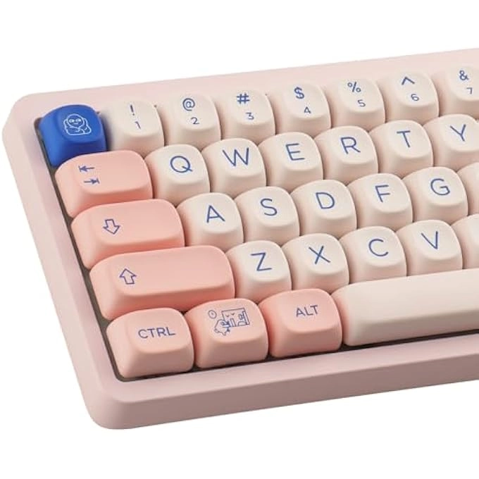 PBT KEYCAPS - 140 Keys Pink MAO Profile