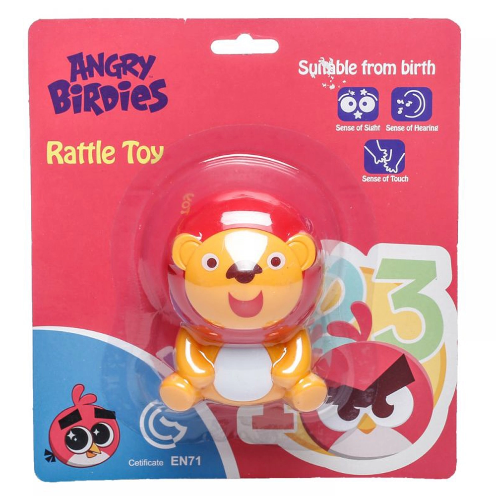 Angry Birds Rattle Toy - Suitable for 12 months to 3 years Lion