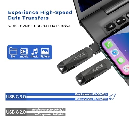 USB Stick - Lightning Type-C USB-A for iPhone 256GB