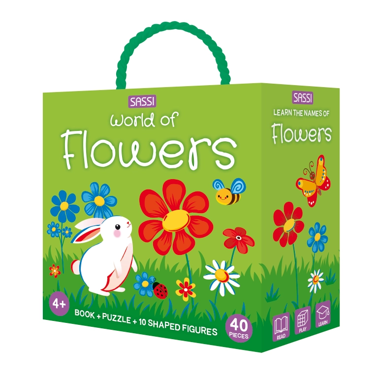 SKME TRADING Q‑Box World of Flowers - 4+ 40 pieces