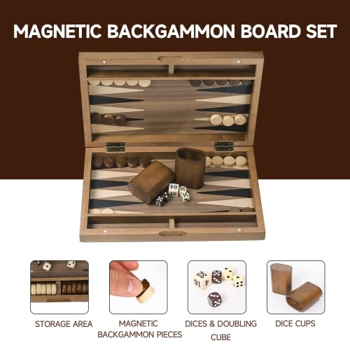 Backgammon Set - Wooden Folding