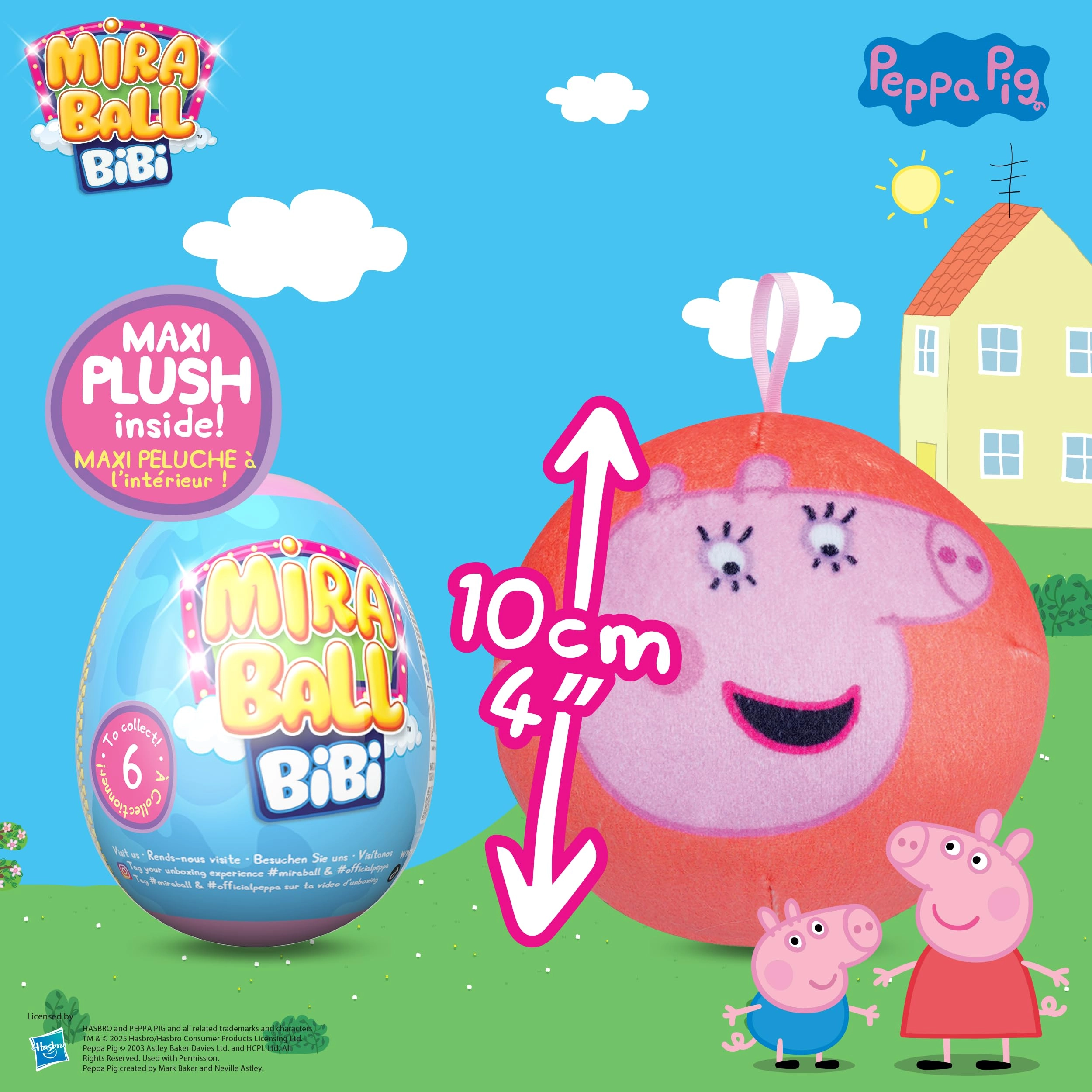 Peppa Pig Bibi - 9.5 cm Memory Foam Expandable