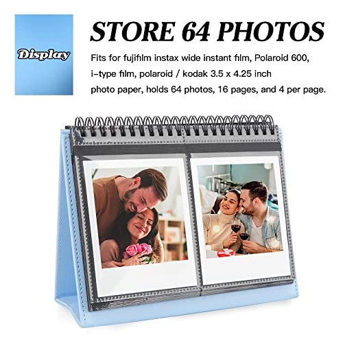 3.5x4.5" 64 Pockets Desk Calendar Album