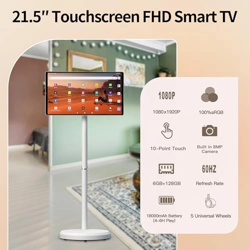 Portable Smart TV - 1080P 21.5 Inch
