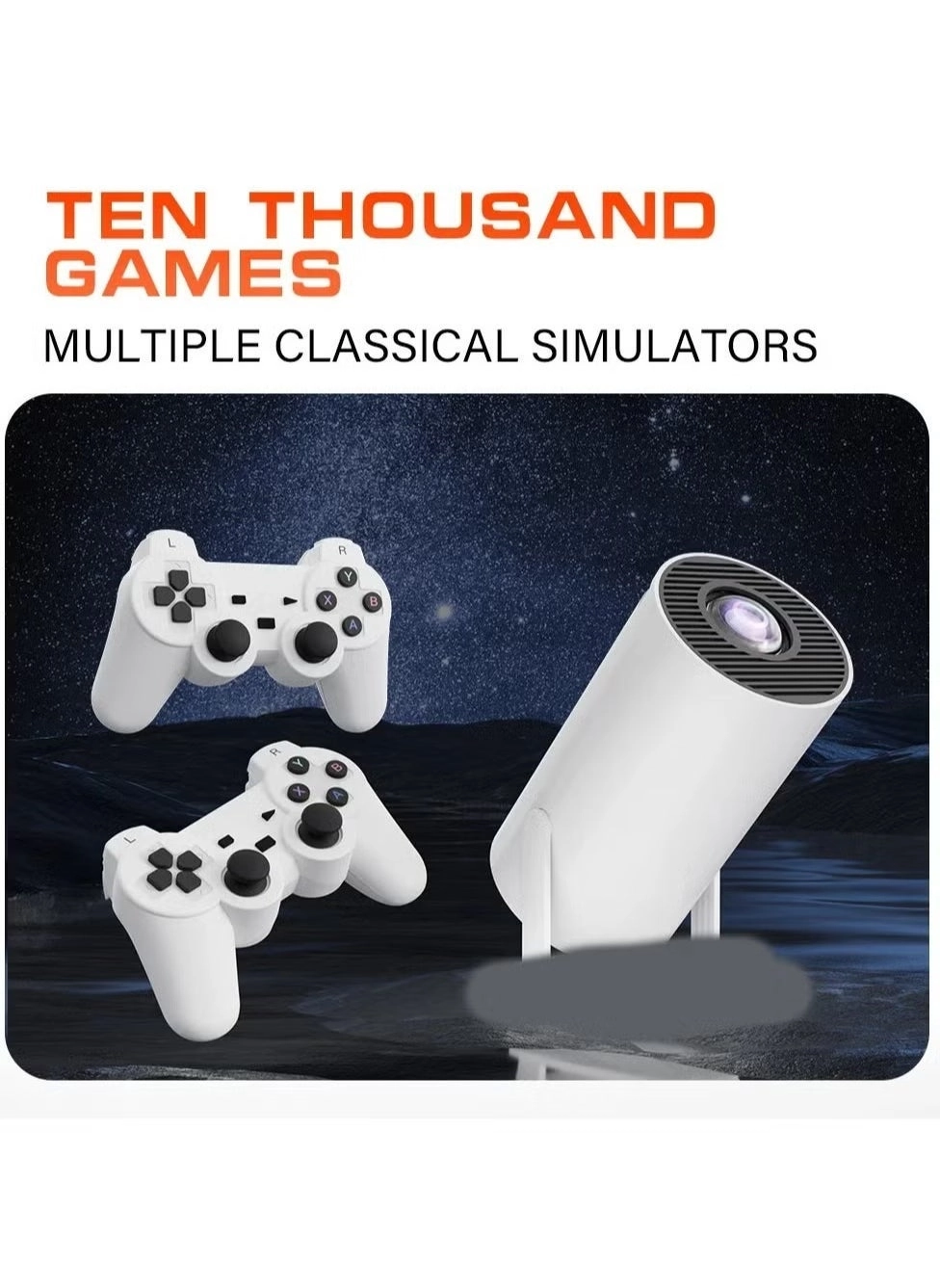 4K Gaming Projector 2-in-1 - 8000 lm 1280x720