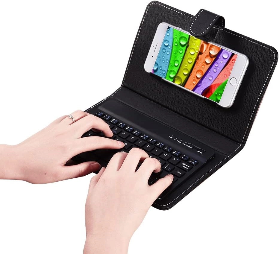 cheekyglo Universal 2 in 1 Wireless Bluetooth Keyboard Flip Case - English