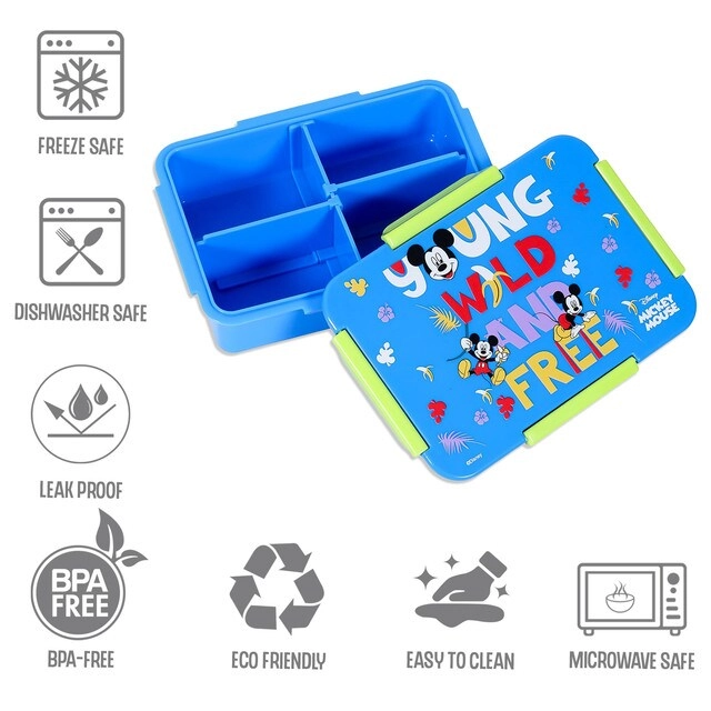 Disney Mickey & Friends Convertible Bento Lunch Box - 850ml