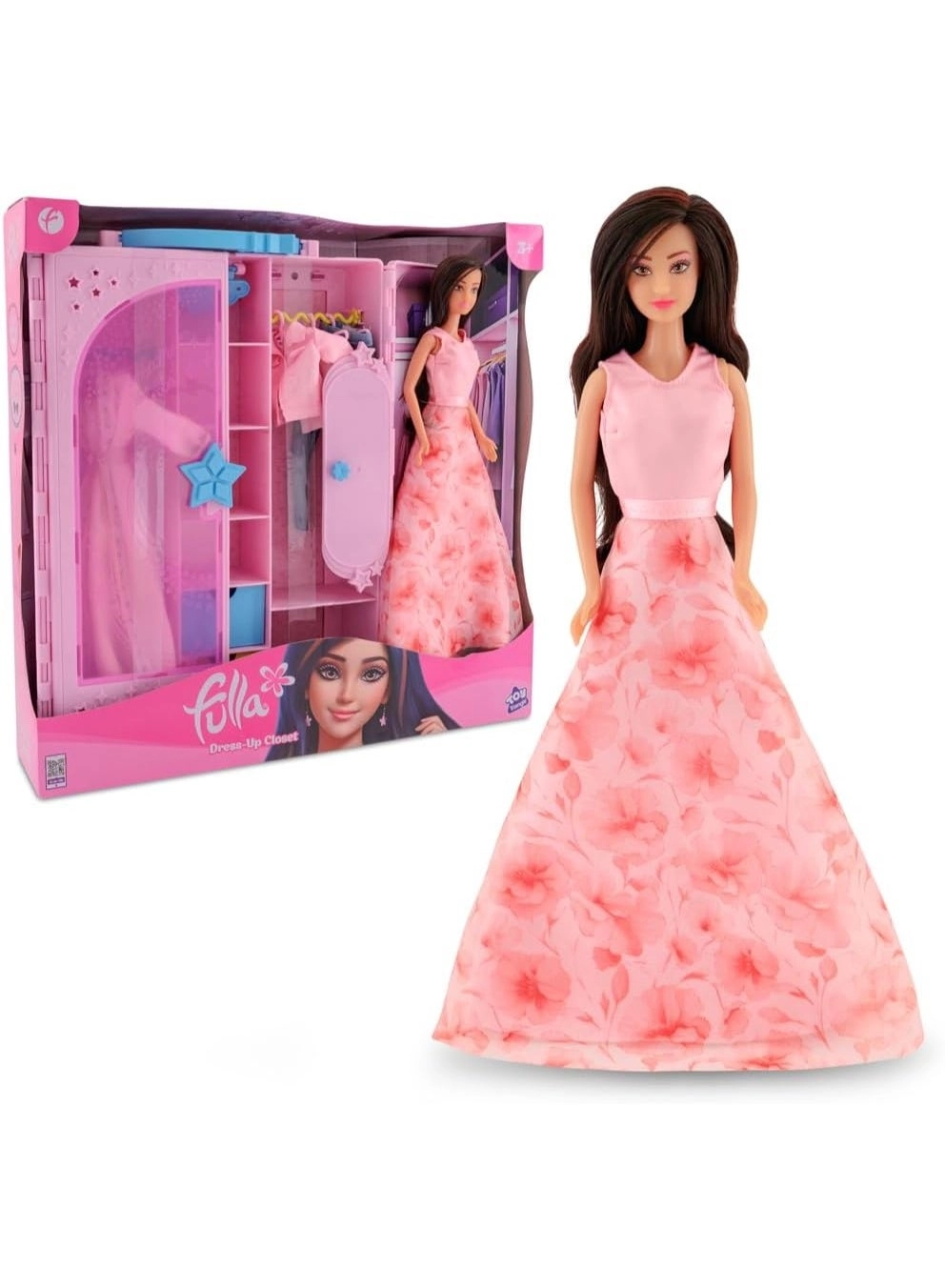 Doll with Dress-Up Closet - Girl Pink Ages 3+