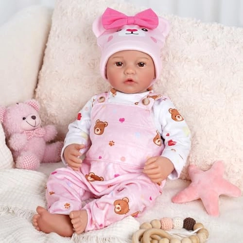Reborn Baby Doll - 17 Inch Fabric Body Ages 3+