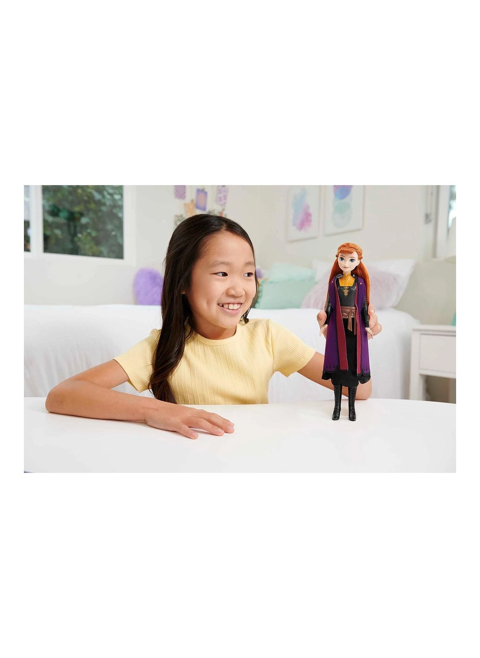 Anna Fashion Doll - 32.5 cm blue and purple travel outfit