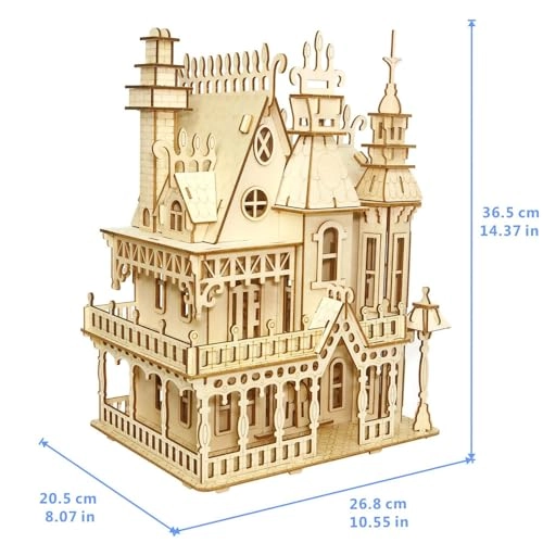 3D Wooden Puzzle House