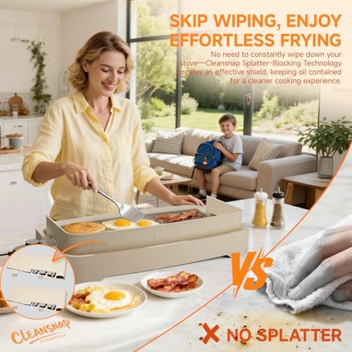 Cleansnap Everyday Electric Griddle - 12" x 20"