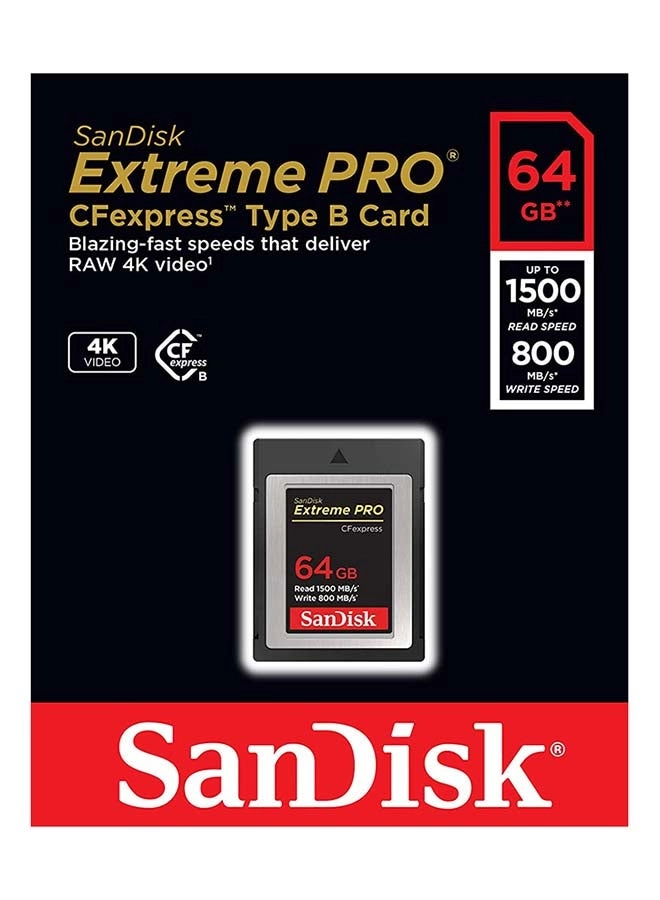 Extreme PRO CFexpress Type B 64GB