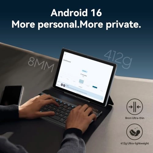 Android 16 Tablet 10.1" Wi-Fi 8GB RAM 256GB