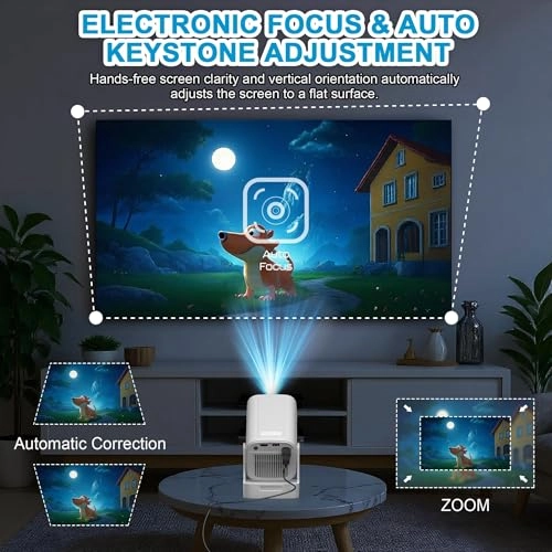 Portable Mini Projector - 300 ANSI lumens 1920 x 1080