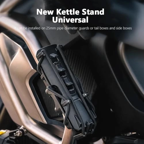Motorcycle Water Bottle Holder - 22-25MM Adjustable Black