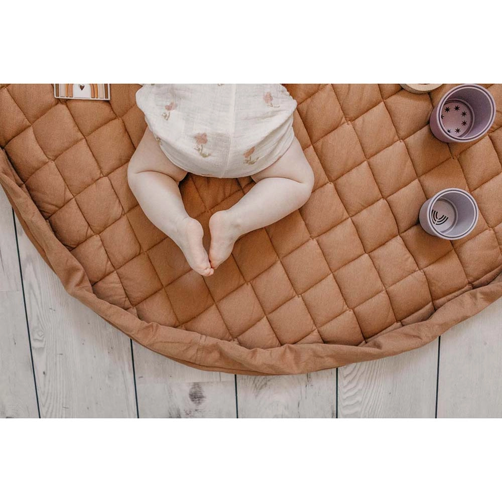 Playmat & Storage Bag - Organic Tawny Brown 6 months