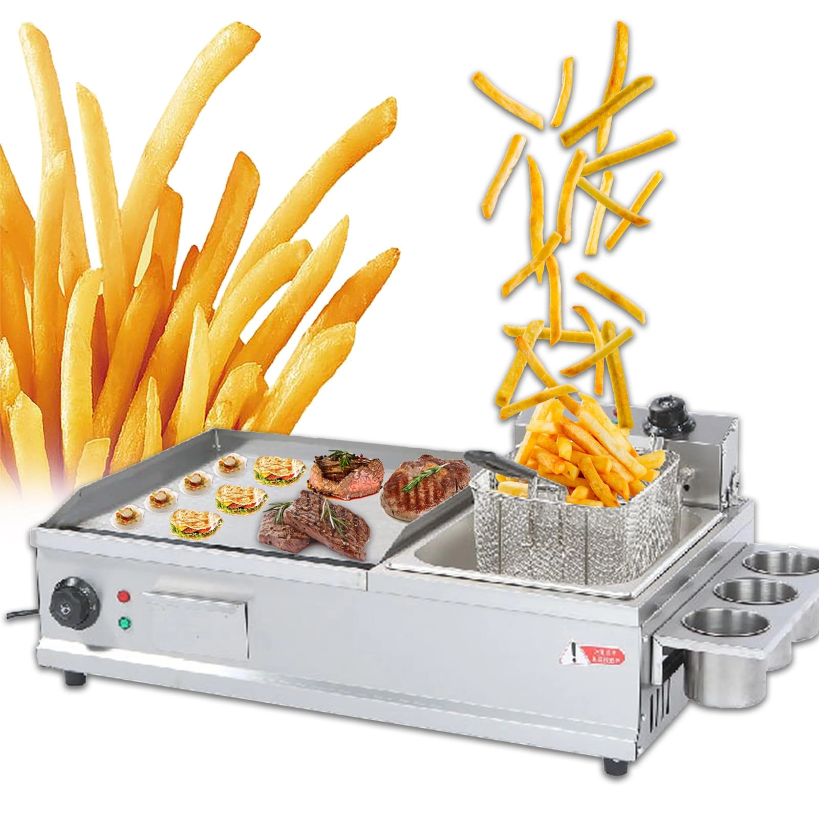 Electric Griddle - 35 x 40cm Deep Fryer