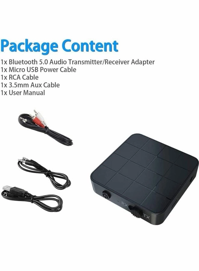 Bluetooth Aux Adapter - Bluetooth 5.0 3.5mm USB charging