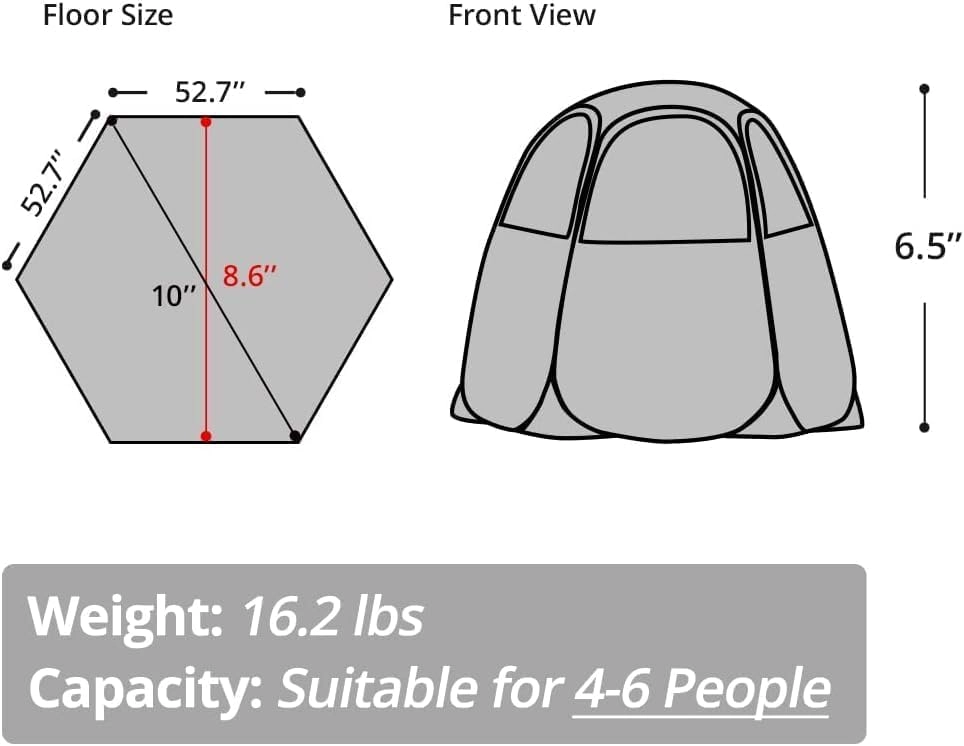 Pop Up Screen House - 9 square meters