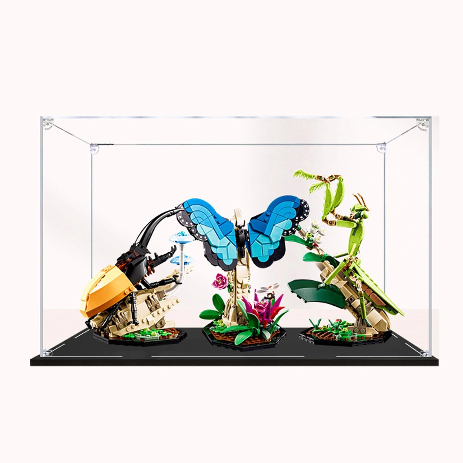Acrylic Display Case - for 21342 40x20x25 cm 3MM With Mirror