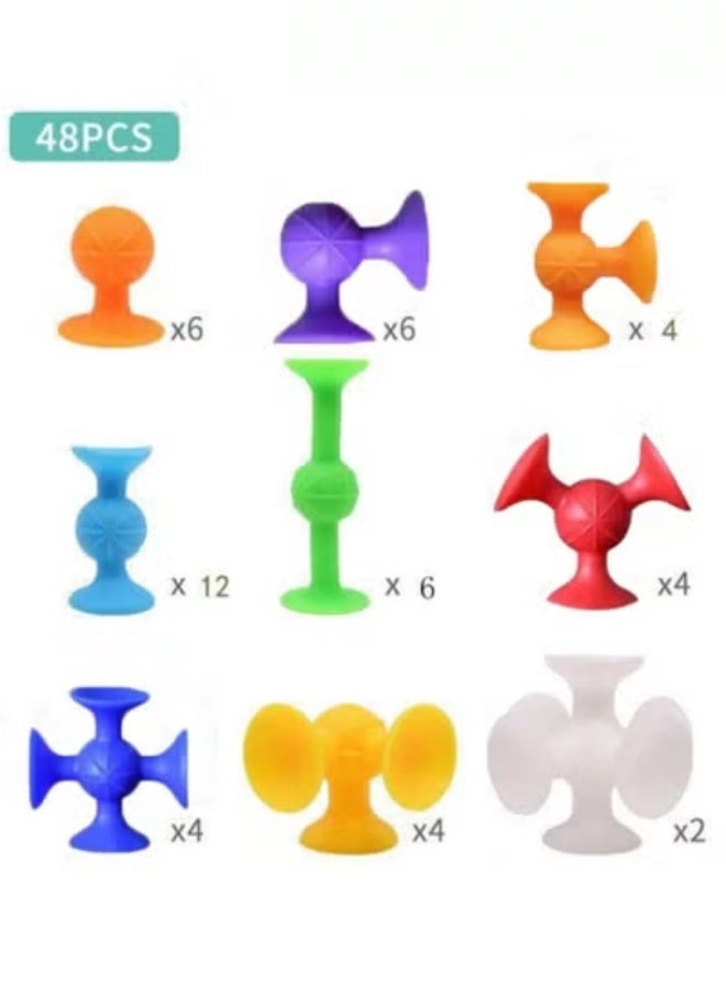 Soft Silicone Building Blocks - 48 pcs