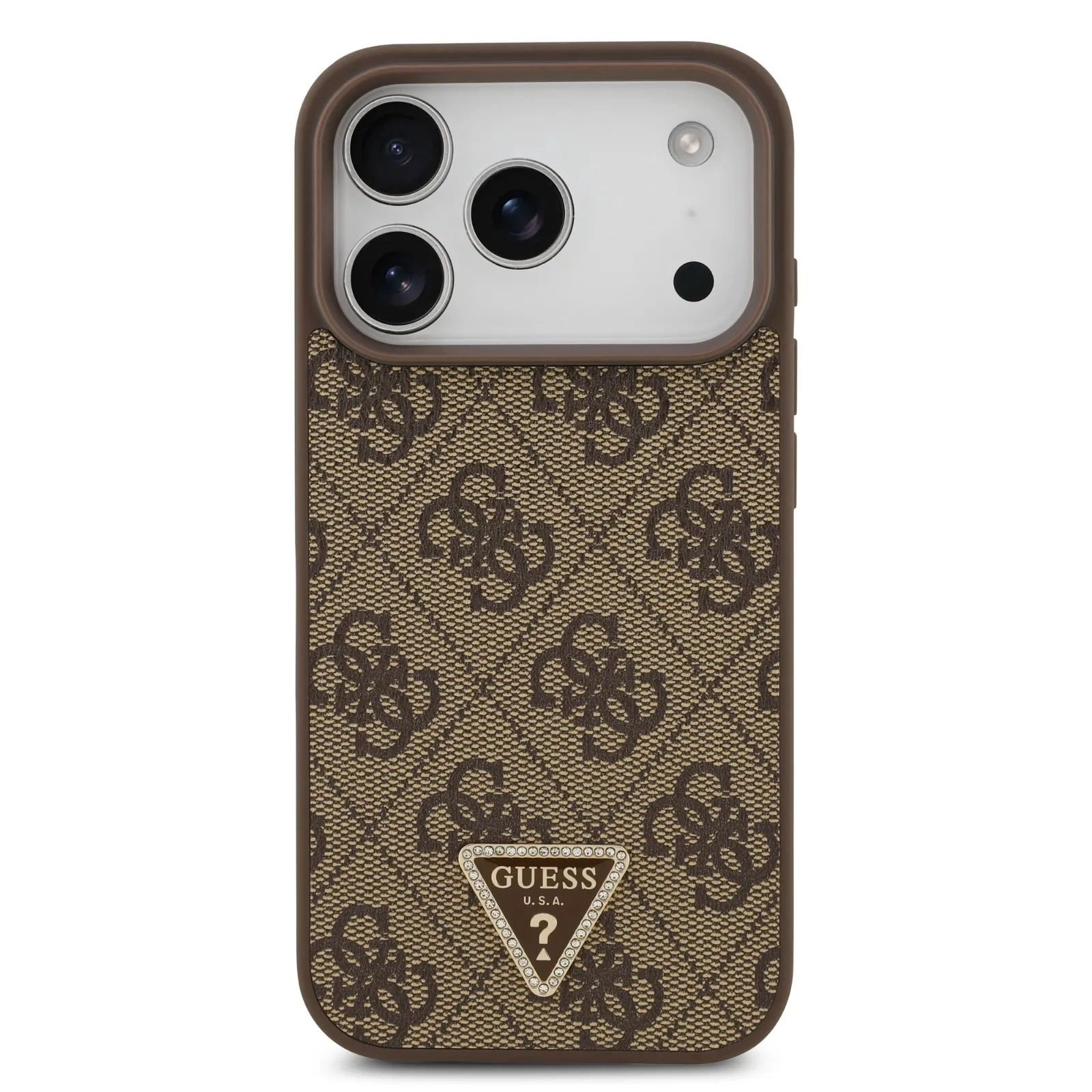 GUESS Back Cover Mobile Case with MagSafe for iPhone 17 Pro Max - PU Leather