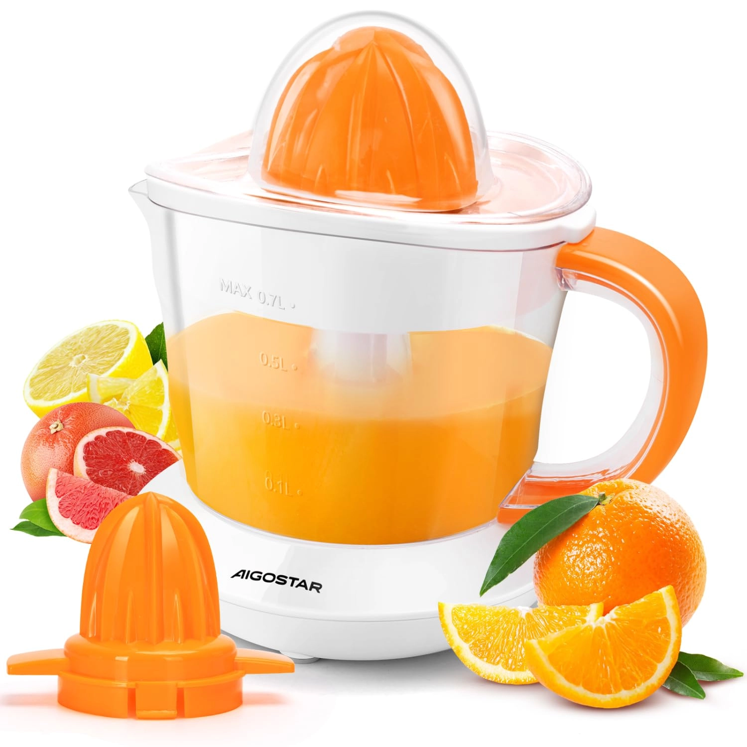 Aigostar Electric Citrus Juicer - 40W 0.7L