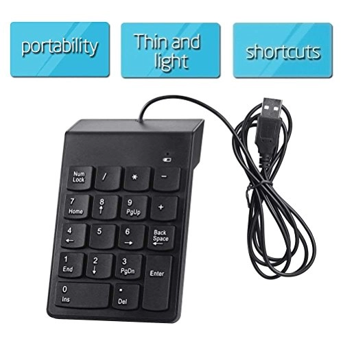 Numeric Keypad - 18 Key USB Wired