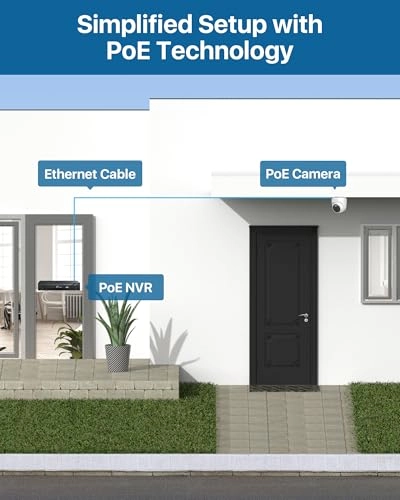 PoE Home Security Camera System - 8 8CH 4MP