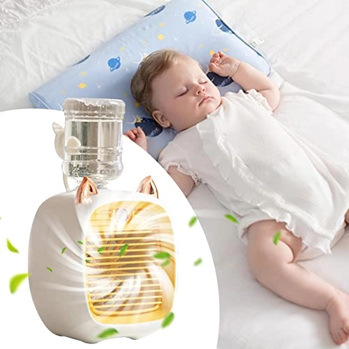 Air Conditioner Fan - Yellow 3-Speed Portable