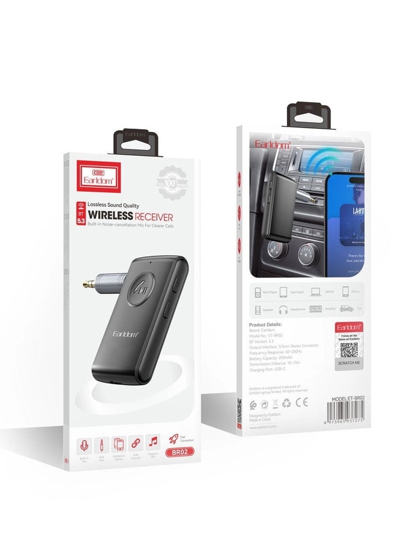 ET-BR02 - Bluetooth 5.3 3.5mm AUX
