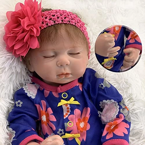 Reborn Baby Doll - 20 Inch Soft Vinyl Cotton Body Closed Eyes Ages 3+