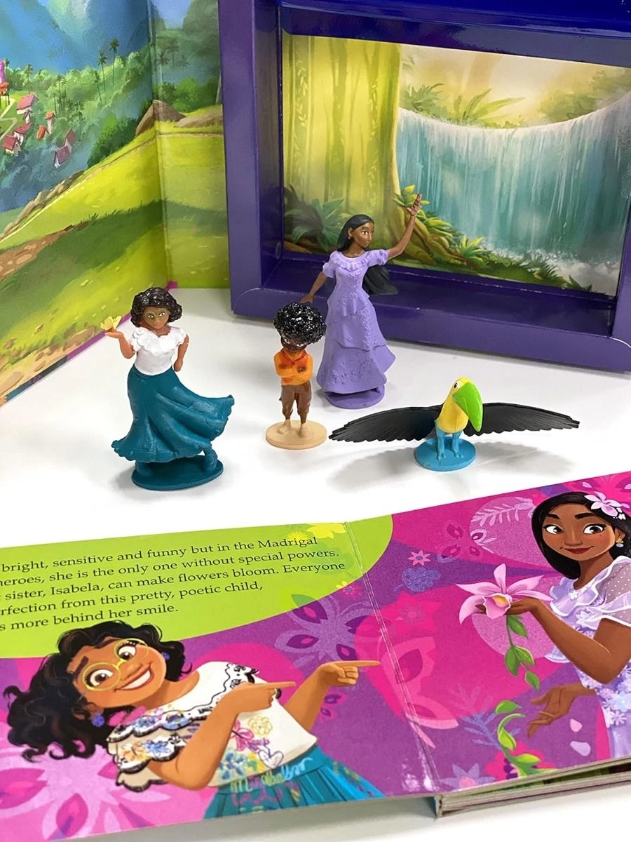 Encanto Tattle Tales - Sturdy board book 4 plastic figurines Ages 3+