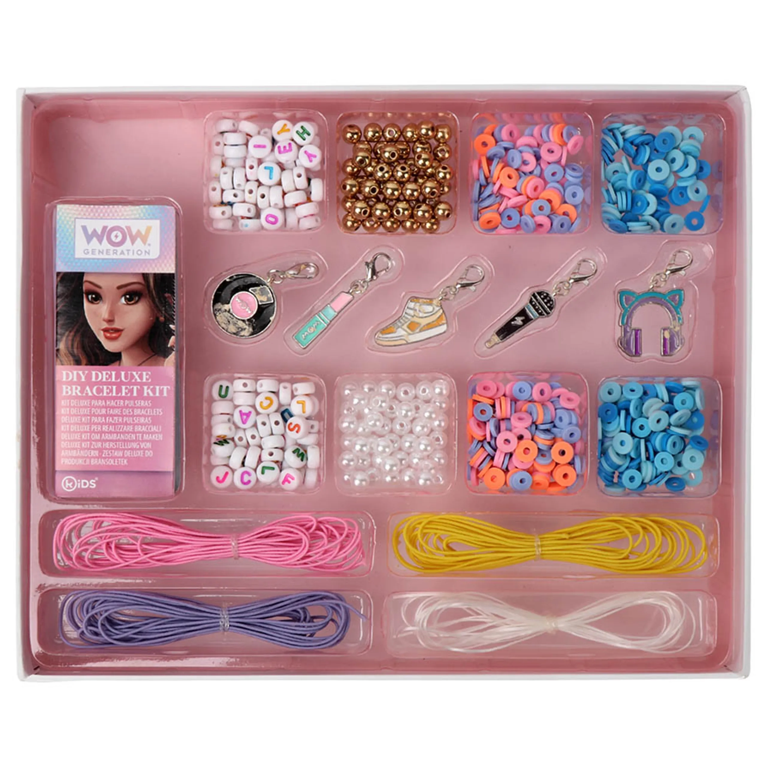 Deluxe DIY Kit - 5 Metal Charms Multi Colour