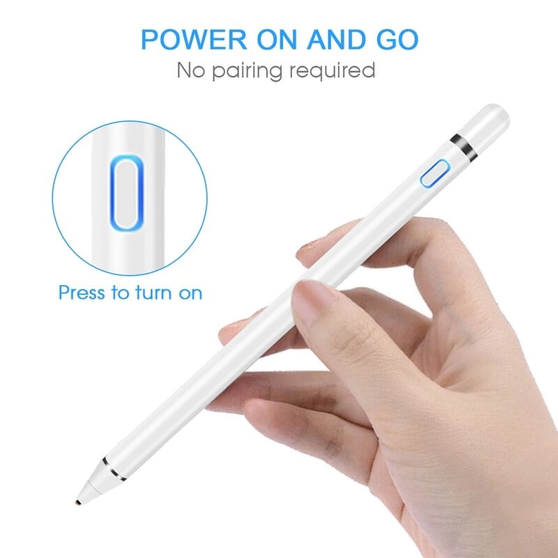 Generic Multipurpose Touch Screen Stylus Pen - White Compatible iPad