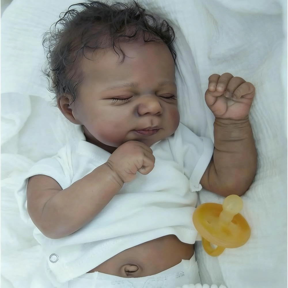 Reborn Baby Doll - 18 Inch Silicone Full Body African American