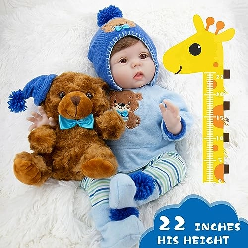 Reborn Baby Doll - 22 inch Vinyl Girl Ages 3+