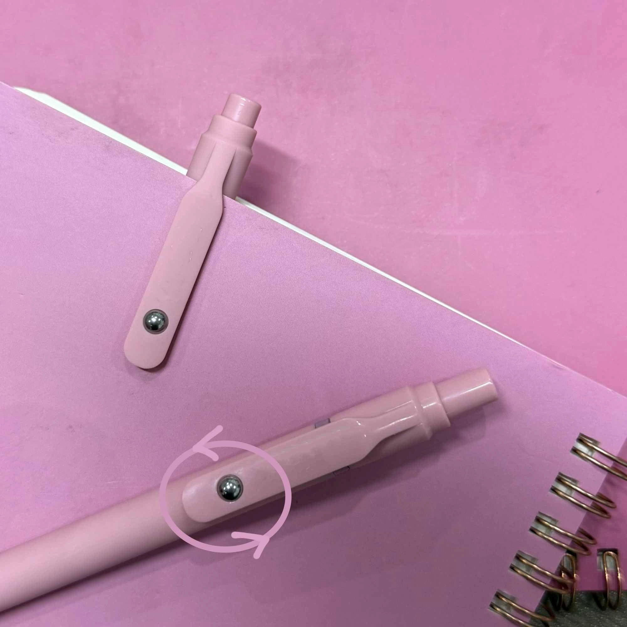 Pink Gel Pens - 7 Pcs 0.5 Millimeters