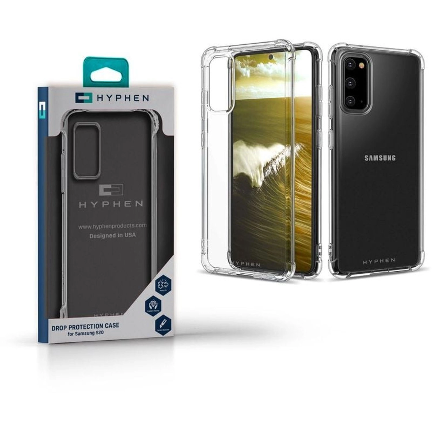 Drop Protection Clear Case for Samsung Galaxy S20