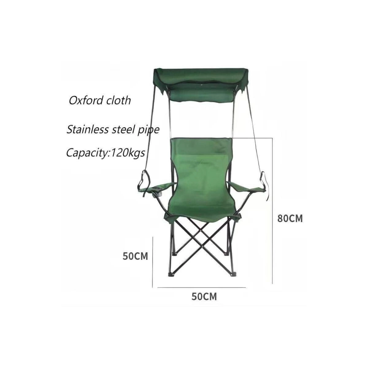 Folding Camping Chair - Black Lightweight