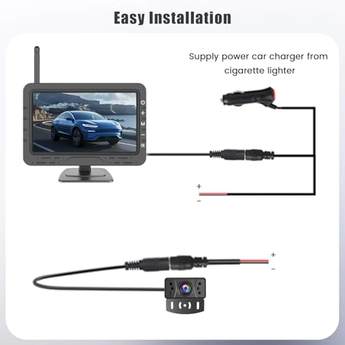 Reverse Camera Kit - Night Vision Wireless 480*272