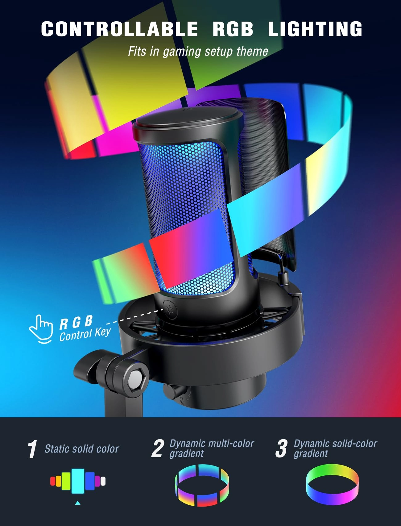 AmpliGame A8 USB Microphone