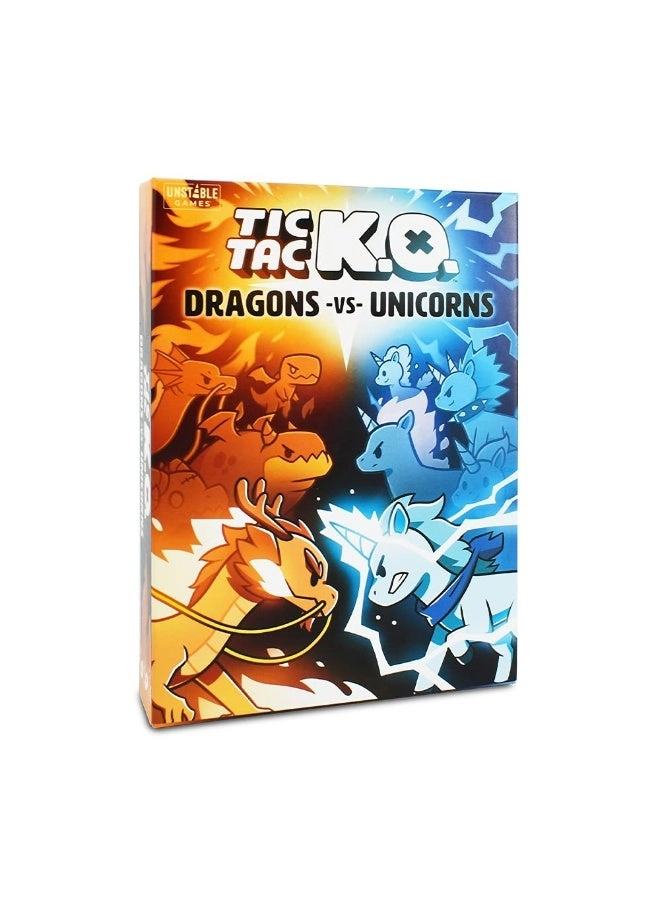 NIBEMINENT Tic Tac K.O.: Dragons vs. Unicorns - Card Game