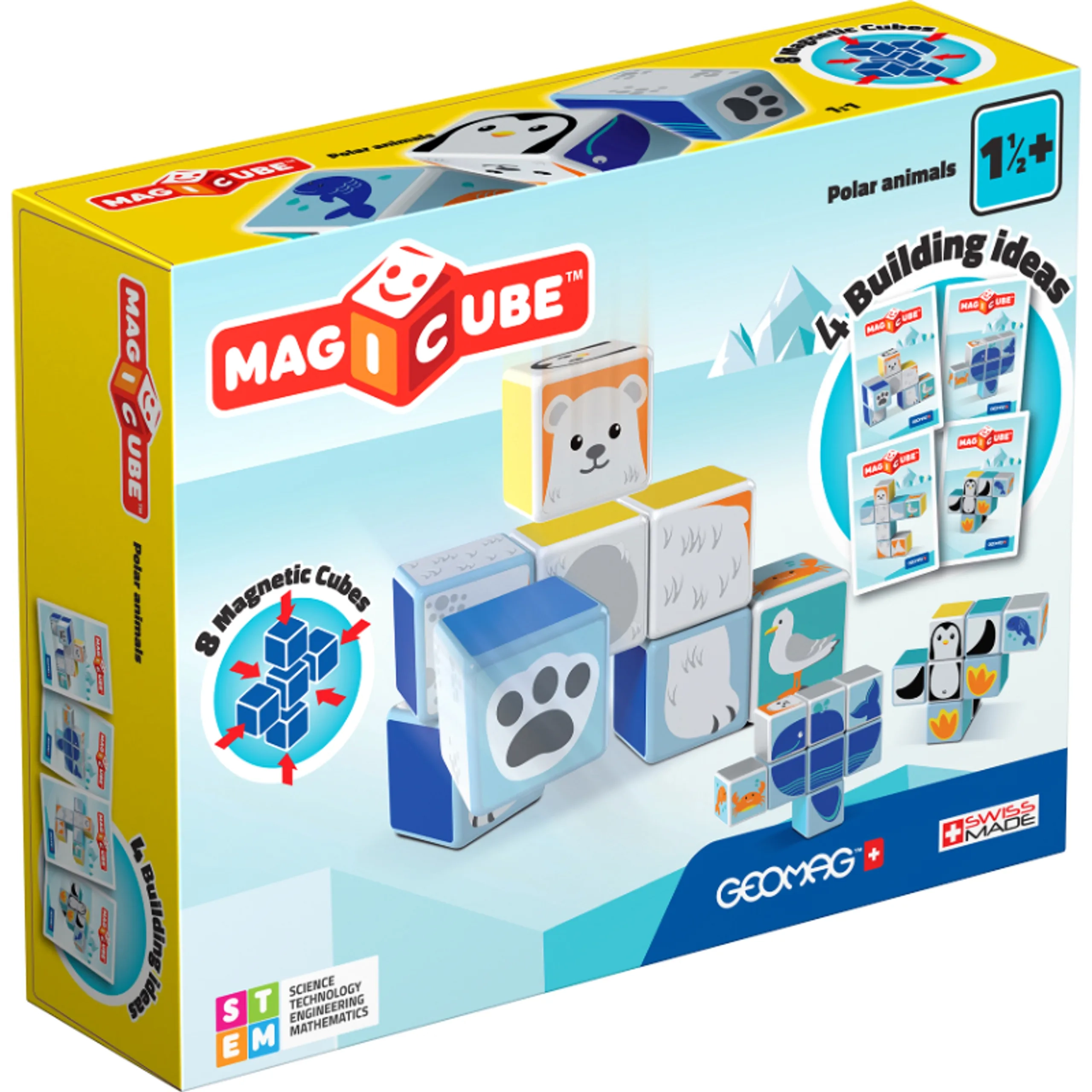 Geomag Printed Sea Animals Magicube - 18 Months 11 piece(s)