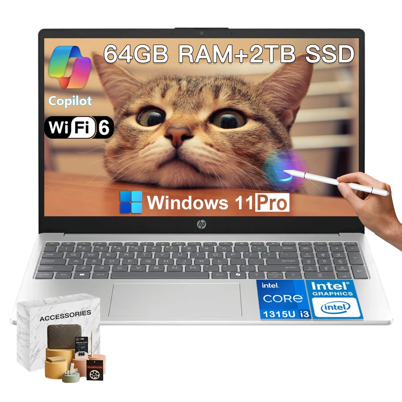 15.6 Touchscreen laptop - 15.6'' Core i3-1315U 16GB DDR4 512GB SSD