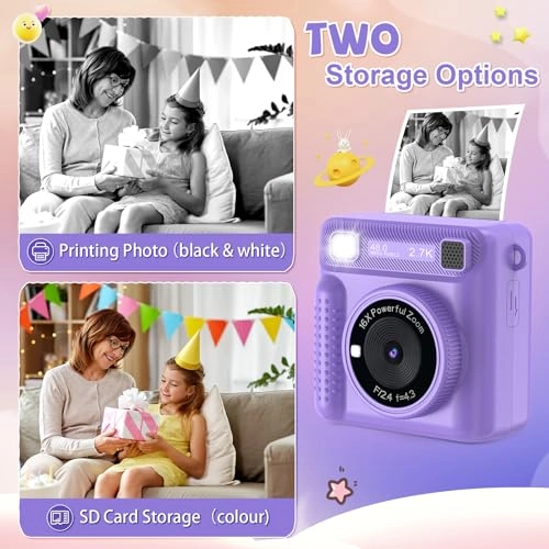 Kids Camera Instant Print - 1080P 32G